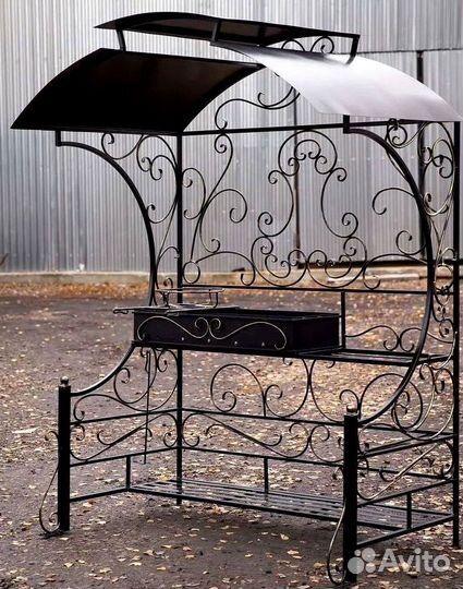 Мангал с печью