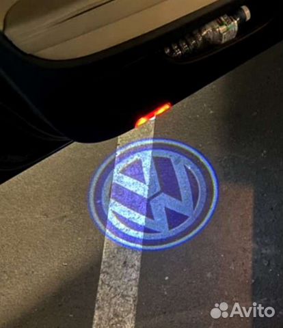 Подсветка дверей с проекцией лого Фольксваген 2 шт