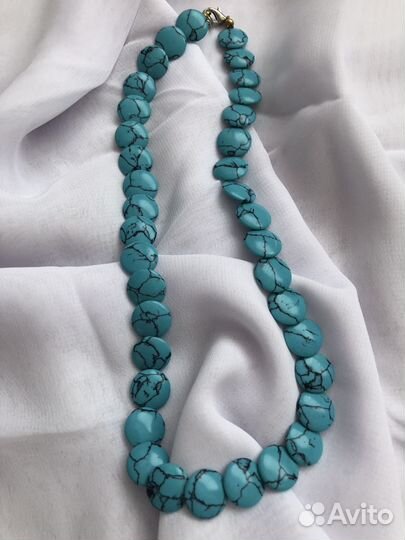 Колье из бирюзы