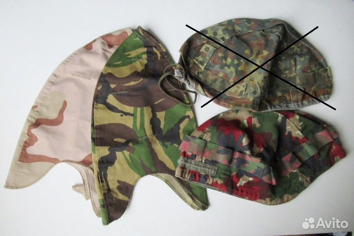 Чехолы и детали для касок М1, кевлар,М71 Швейцария