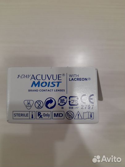 Линзы контактные Acuvue Moist однодневные