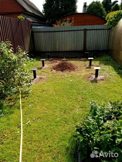 Винтовые сваи + монтаж