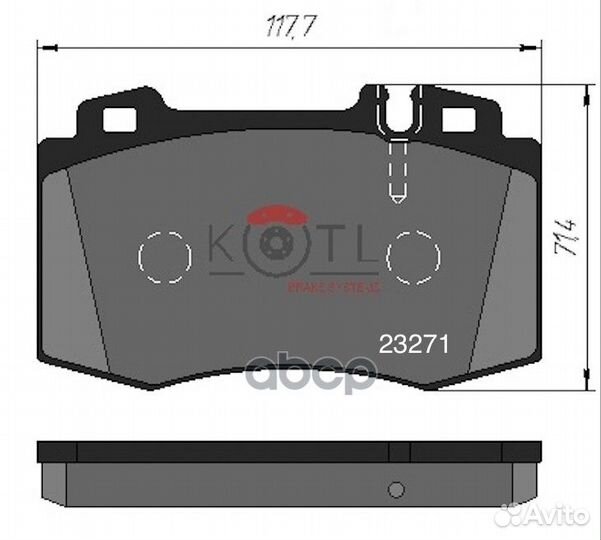 Колодки тормозные mercedes-benz W163 9805/W220