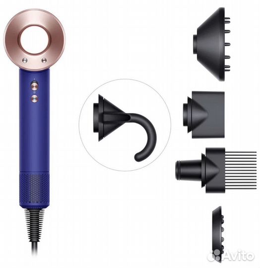 Фен Dyson Supersonic Vinca blue/Rosé