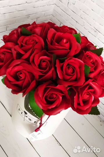 Букет из мыльных роз