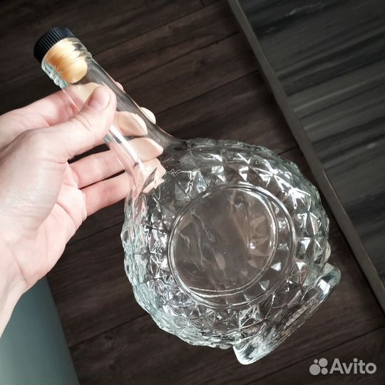 Круглая декоративная бутылка для творчества Ваза