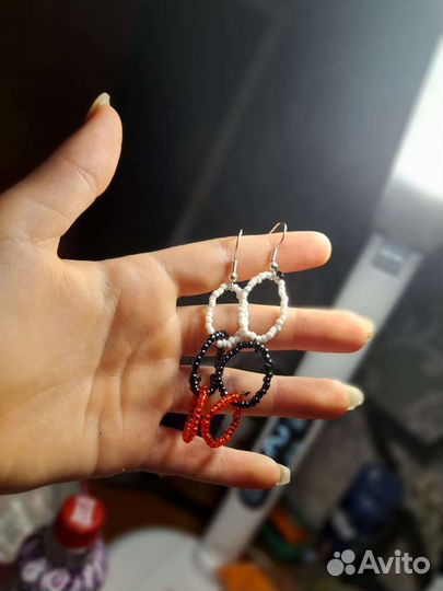 Серьги из бисера