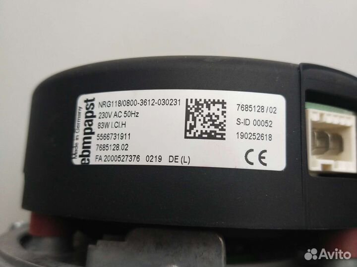 Вентилятор газового котла baxi