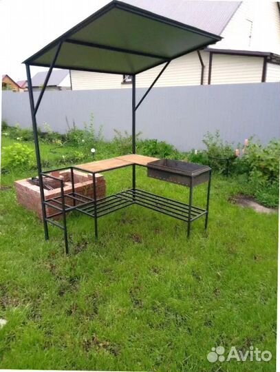 Мангал С печкой под казан