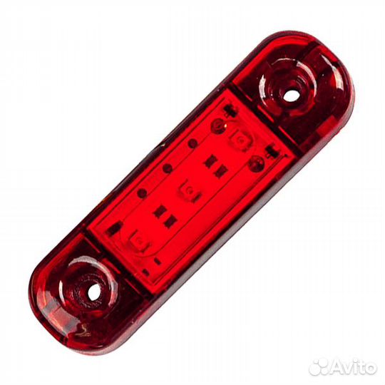 Фонарь габаритный прицепа гф22К LED красный, с пр