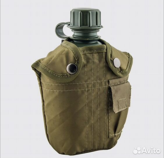 Фляжка №1 армейская в чехле