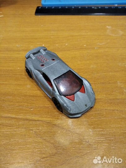 Машинка Hot wheels Lamborghini Sesto. Grey 2013