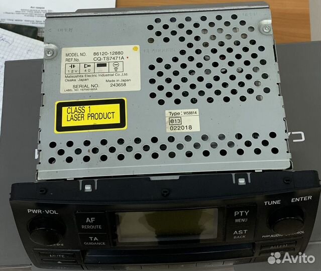 Магнитола Toyota Corolla Е120 2001-2006гв