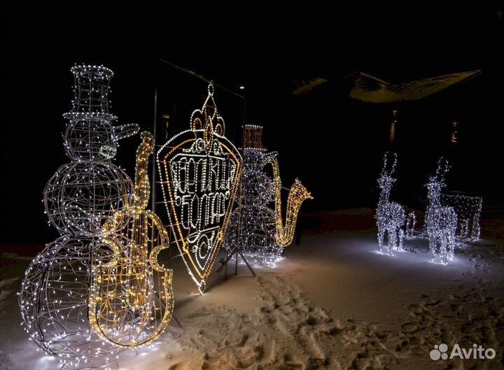 Cветовые фигуры Снеговика