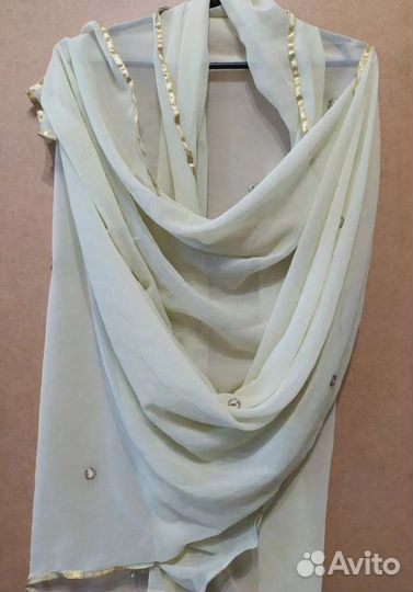 Индия. Палантин/шарф/дупатта. Шифон