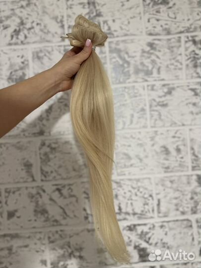 Волосы на заколках для наращивания