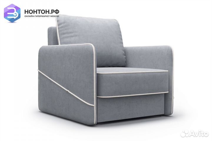 Кресло еврокнижка Энерджи серое