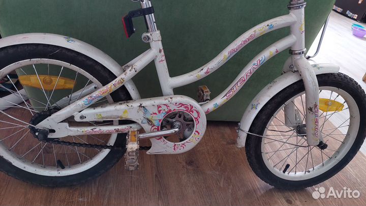 Детский велосипед, белый, Stern