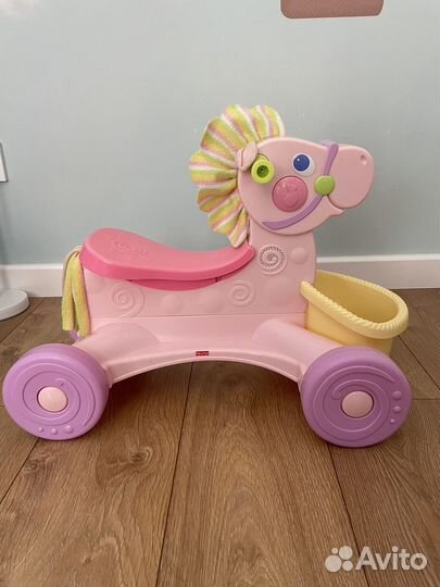Fisher price каталка, музыкальная лошадка
