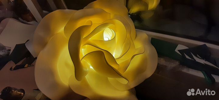 Подарки цветы-светильники ручной работы