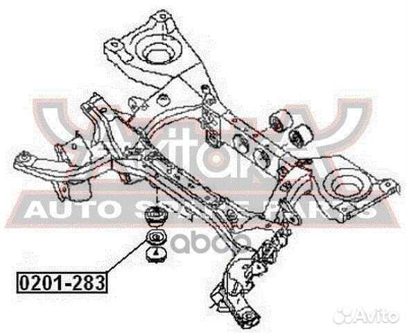 Сайлентблок дифференциала зад прав/лев 0201