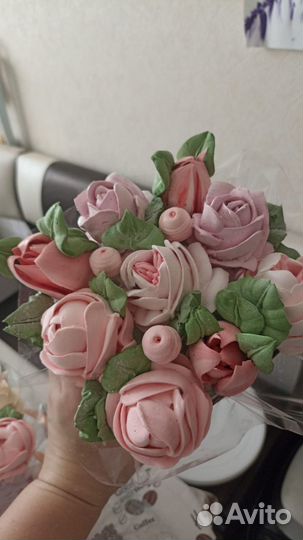 Зефирные цветы, букеты