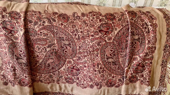 Палантин нарядный 2-хсторонний теплый осень/зима