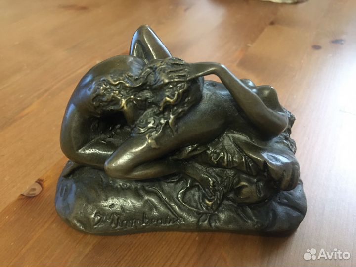 Антикварная бронзовая скульптура 1871 г