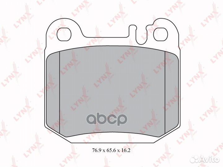 Колодки тормозные дисковые зад BD5329 lynxauto