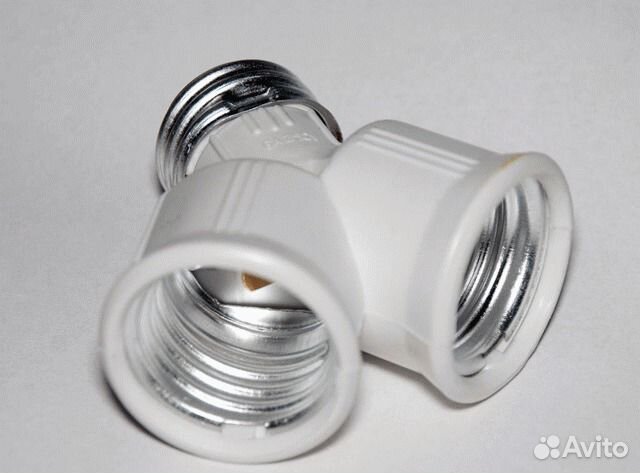 Адаптер Е27 в 2 Е27