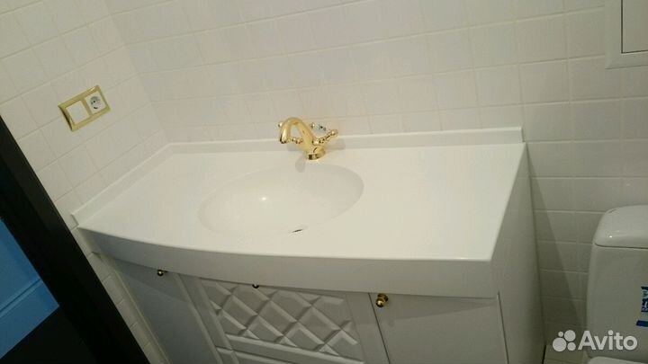 Изготовление и ремонт столешниц из акрилового (иск