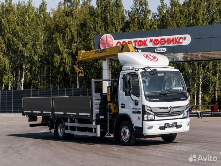 Бортовой грузовик DongFeng C80L с КМУ HYVA, 2024