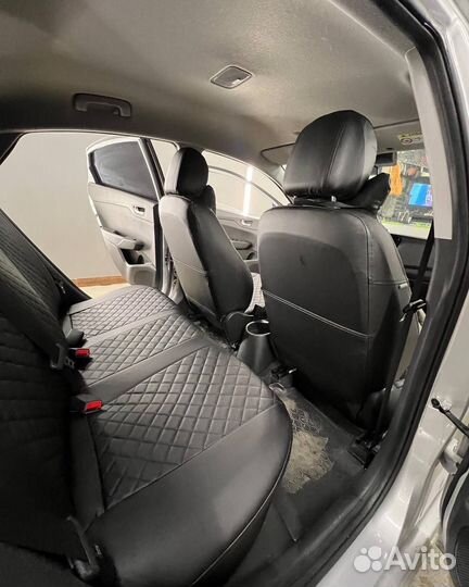 Авточехлы из экокожи Hyundai Solaris 2