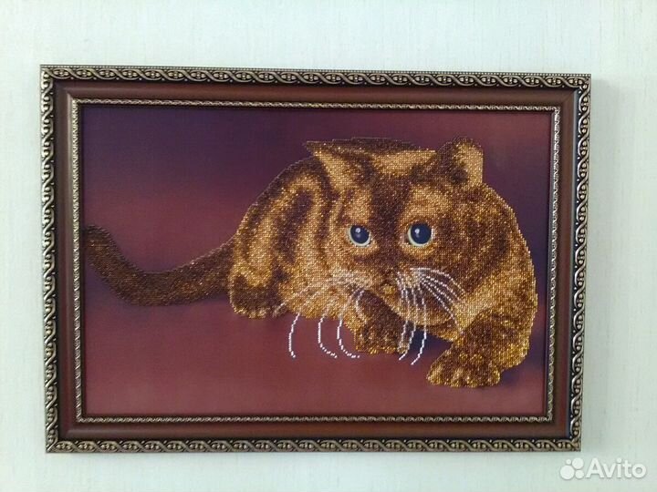 Вышитая бисером картина