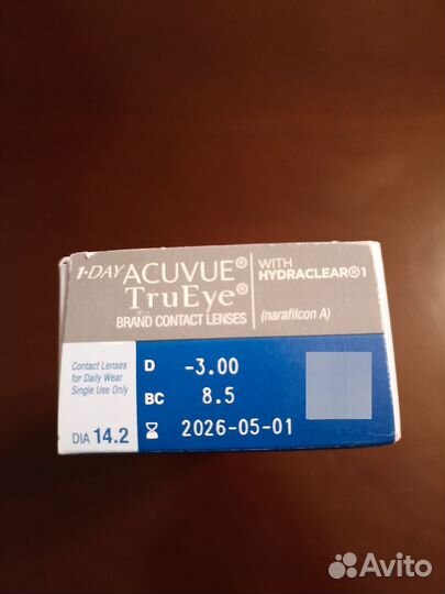 Линзы контактные acuvue TruEye BC 8.5