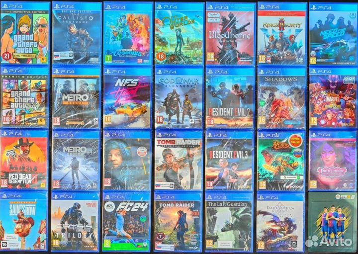 Игры для PS4, PS5 и Xbox на Дисках Новые и бу