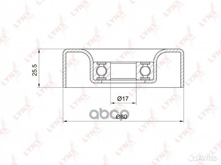 Ролик натяжной приводного ремня;honda Civic(FK)
