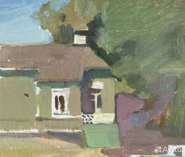 Картина, этюд маслом, пейзаж, природа