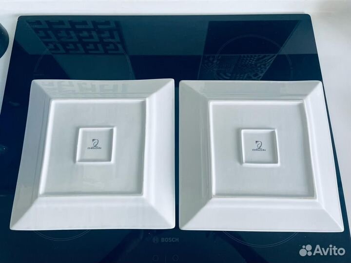 Тарелки белые сервировочные chn & chn блюдо
