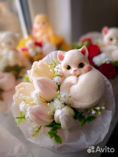 Букеты весенние из мыла