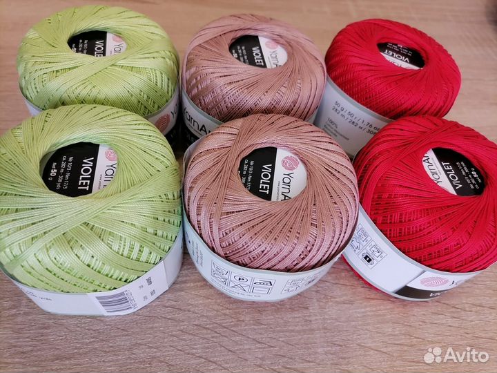 Пряжа хлопок мерсеризованный Турция