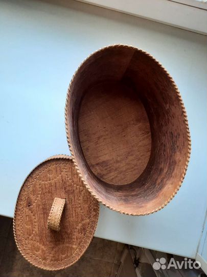 Туесок-хлебница из бересты