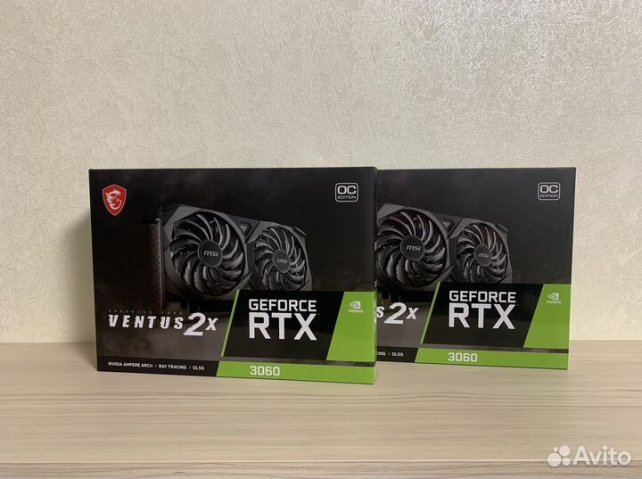 Видеокарта MSI GeForce RTX 3060 ventus 2X OC 12гб