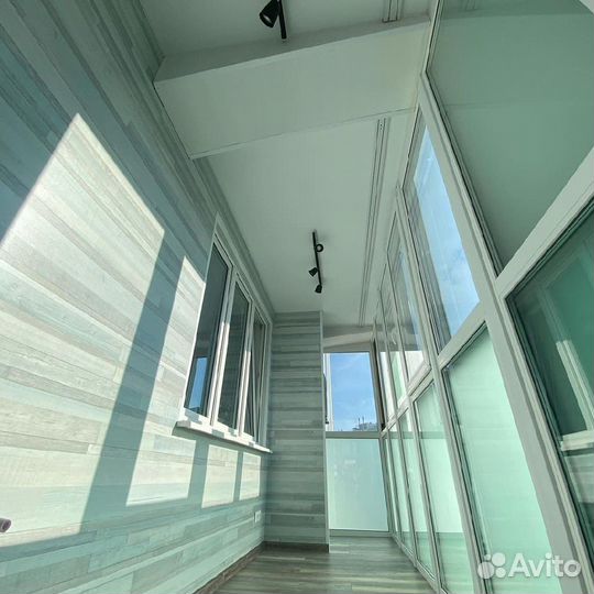 Отделка балконов и лоджий под ключ. Остекление