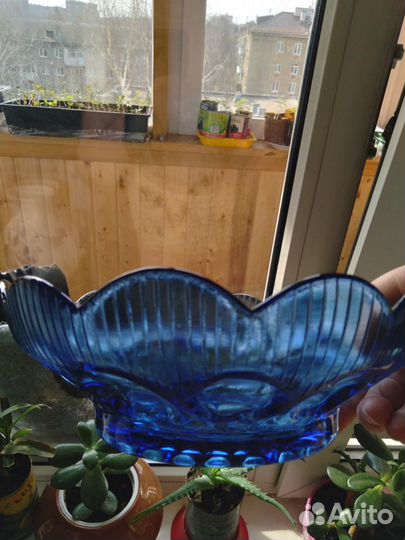 Ваза кобальт СССР