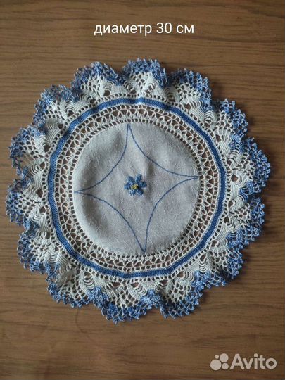 Вязаная скатерть крючком