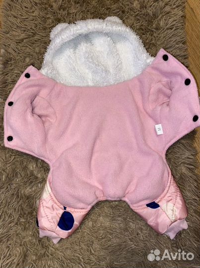 Комбинезон для собак мелких пород зимний