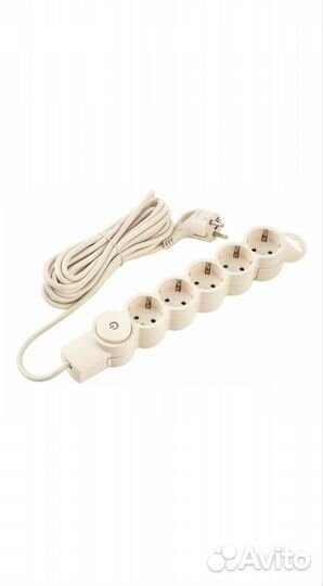 Сетевой фильтр Duwi 5гн 5м с/з 32573 4 удлинитель