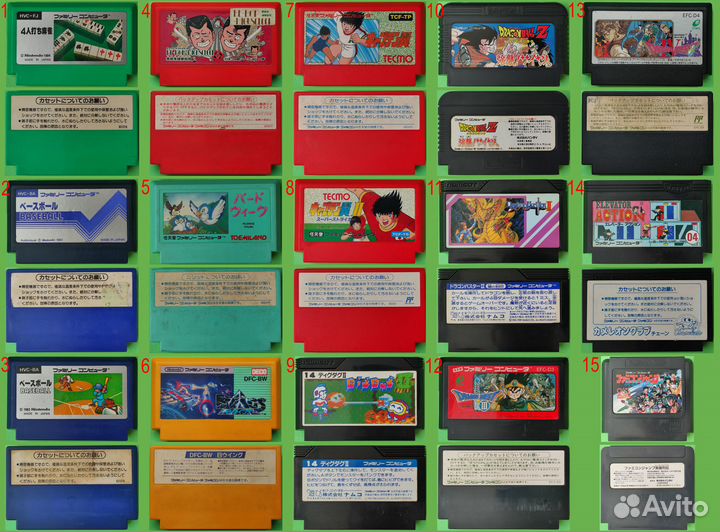 Картриджи для Nintendo Famicom
