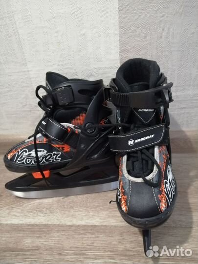 Коньки детские раздвижные 26-30р